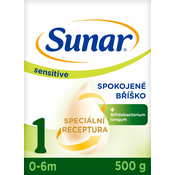 SUNAR Sensitive 1 Mlieko počiatočné 500 g, 0m+