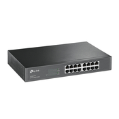 TP-Link TL-SG1016D Neupravljano Gigabit Ethernet (10/100/1000) Crno