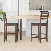 Trpezarijske stolice 2 pcs Svijetlosmeda 40 x 47,5 x 99,5 cm