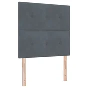 Vidaxl Vzglavje Temno siva 80 cm Žamet