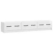 TV ormar s ladicama Bijela visokog sjaja 147 x 34,5 x 27 cm