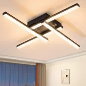 Nettlife NETTLIFE moderna LED stropna svetilka 24W črna 3000K toplo bela, (22111142)