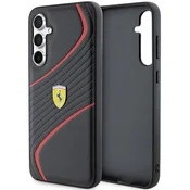 Ferrari Kovinski logotip Ferrari Twist - Ohišje za Samsung Galaxy S23 FE (črno)