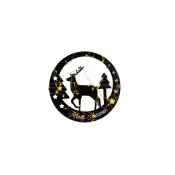 Wallity Zidna dekoracija XMASBLACK-032, 60x60 cm, Crna