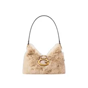 GUESS Ročna torbica Camden Mini bela