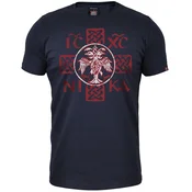 011Shop Muška majica kratkih rukava Icxc Nika Nemanjicki orao, Teget
