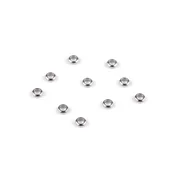 Okrasni kos iz nerjavečega jekla O4; 6 mm - (4 mm) platina (10 kosov)