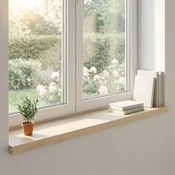vidaXL Okenske police 2 kos Bela 80 x 25 x 2 cm Masivno hrastovo les