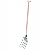 KADAX Vrtne vile za gnoj, seno in slamo, 5-zobe, kovinske, dolžine 132 cm