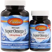 Divje ujeti Super Omega-3 biseri, 1200 mg - 100 + 30 mehkih gelov