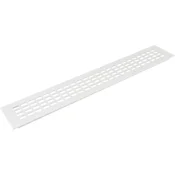Prezračevalna rešetka, 500 x 80 mm, aluminij, belo premazan