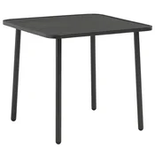 Vrtni stol tamno sivi 80 x 80 x 72 cm celik