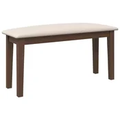Vidaxl klop 90 cm rjava masivni les guma