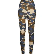 Womens Summer Olive Camo High-Waisted Camo Leggings