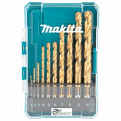 10-delni set HSS-TiN svedrov za kovino 1-10mm | MAKITA - Makita