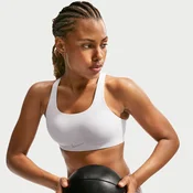 Nike Rival Womens Ultrahigh-Support Padded Sports Bra - White - Polyester/Elastene Mesh
