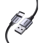 UGREEN USB 3.0 A na USB-C kabel 0.25m (črn)