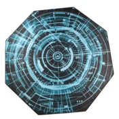 IRIS GAMER ELECTRIC 118x118 cm, 3 mm debljine, četvrtasta podloga za stolicu za zaštitu poda MAT GAMER ELECTRIC 118X118