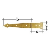 DOMAX DOMAX Tečaj za vrata ZLATO CINK 300x80mm