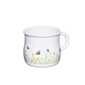 RIESS RIESS lonček z obrobo 8 cm/3/8L ČEBELA bel, (21350880)