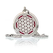 Aromaterapevtska ogrlica – Cvet življenja, 30 mm - Stainless steel - Majhna pozornost