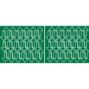 shumee Nalepka s puščico 5x3cm 72 kosov nalepk, zelene mat.