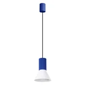 Modra kovinska viseča svetilka o 14 cm Niru – Sollux