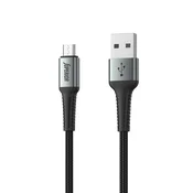 SUPERIOR USB data kabal SU-K104 , Fast, 12W, 2.4A, USB A na Micro , 1m, Crni