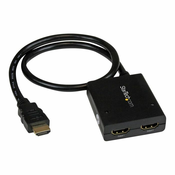 StarTech.com HDMI Cable Splitter - 2 Port - 4K 30Hz - Powered - HDMI Audio / Video Splitter - 1 in 2 Out - HDMI 1.4 - video/audio splitter - 2 ports