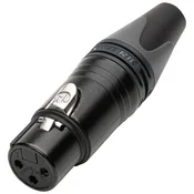 NEUTRIK NC3FXX-B XLR KONEKTOR POZLAČEN