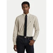 Polo Ralph Lauren Srajca 710B15595007 Svetlo bež Custom Fit