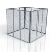 Homestar Posoda za kompost 80x80x70 cm srebrna