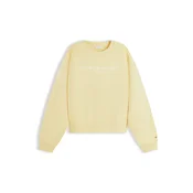 TOMMY HILFIGER Majica Logo Relaxed rumena / bela