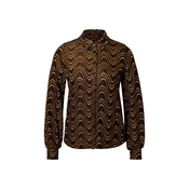 King Louie Bluza Maisie rjava/črna