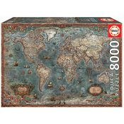 Puzzle Historical World Map Educa 8000 delov od 11 leta