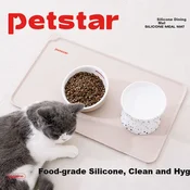 Petstar Podloga za posude za hranu, Smede boje