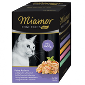 8x50g Miamor Feine Filets Mini vrečke večje pakiranje za mačke - Feine Auslese