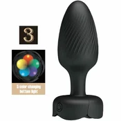Pretty Love Osborn Black 9.8 cm Plug with LED Light & 10 Modes D-242896