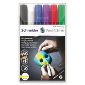 Akrilni marker Schneider Paint-It 310 set V1, 6 barv