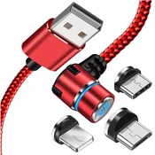 shumee Koanni 3-v-1 magnetni kabel 2 m za iPhone TYPE-C Micro USB