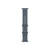 49mm Anchor Blue Ocean Band - Natural Titanium Finish