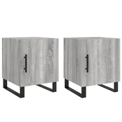 vidaXL vidaXL Nočna omarica 2 kosa siva sonoma 40x40x50 cm inženirski les, (20808675)