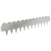 Vidaxl Robovi trave 10 szt. 103 x 20 cm Jeklo Srebrna