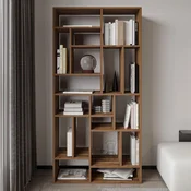 HANAH HOME Polica za knjige Nicola Antique Walnut