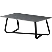 GENT klubska mizica Ralos, keramika, siva, 120x60x45 cm