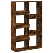 Vidaxl Knjižna omara dimljeni hrast 100x33x155,5 cm inženirski les