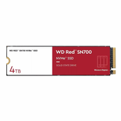 SSD WD Red SN700 4TB M.2 2280 PCI-E x4 Gen3 NVMe (WDS400T1R0C)