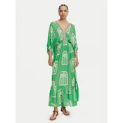 LOLA CASADEMUNT Poletna obleka LS2616049 Svetlo zelena Relaxed Fit