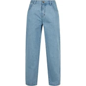 Mens 3D Embroidery Jeans Light Blue