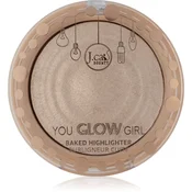 J.Cat Beauty You Glow Girl zapečen osvetljevalec odtenek 104 Crystal Sand 8.5 g